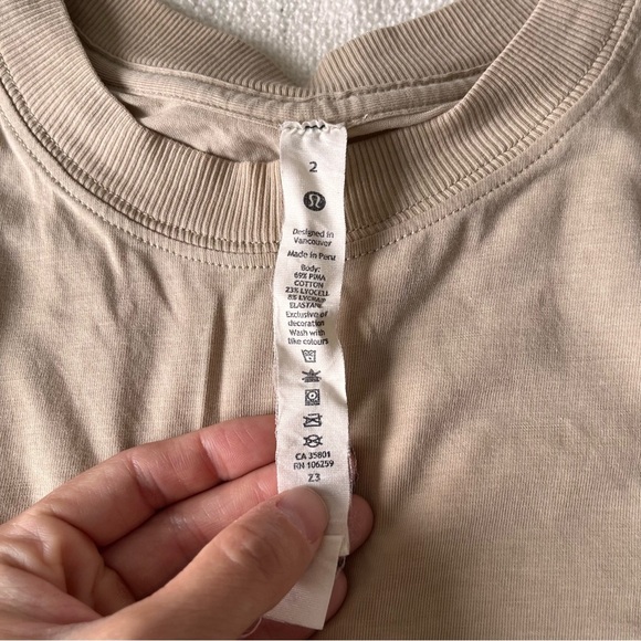 Lululemon All Yours Tank Top Trench Sz 2 - Picture 6 of 8